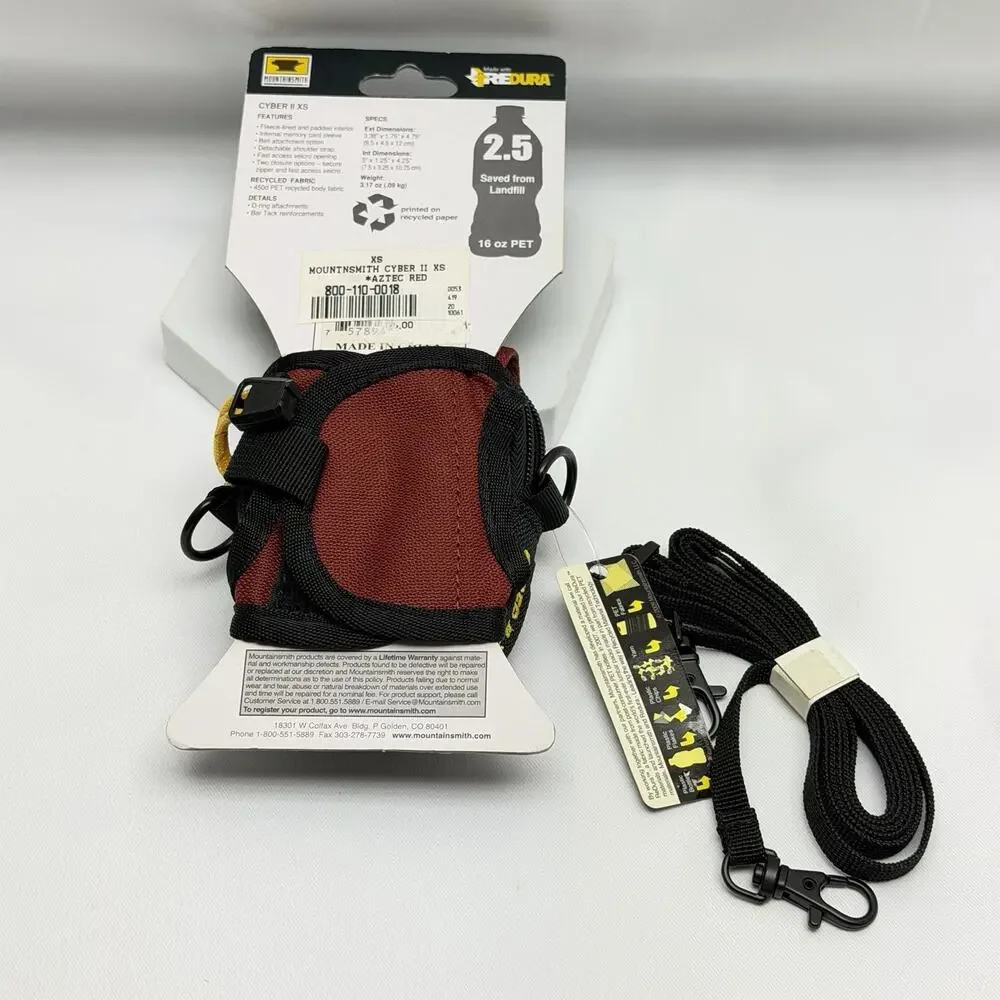 Mountainsmith Camera Case Cyber II XS Red Black Compact Digital Camera Pouch NWT